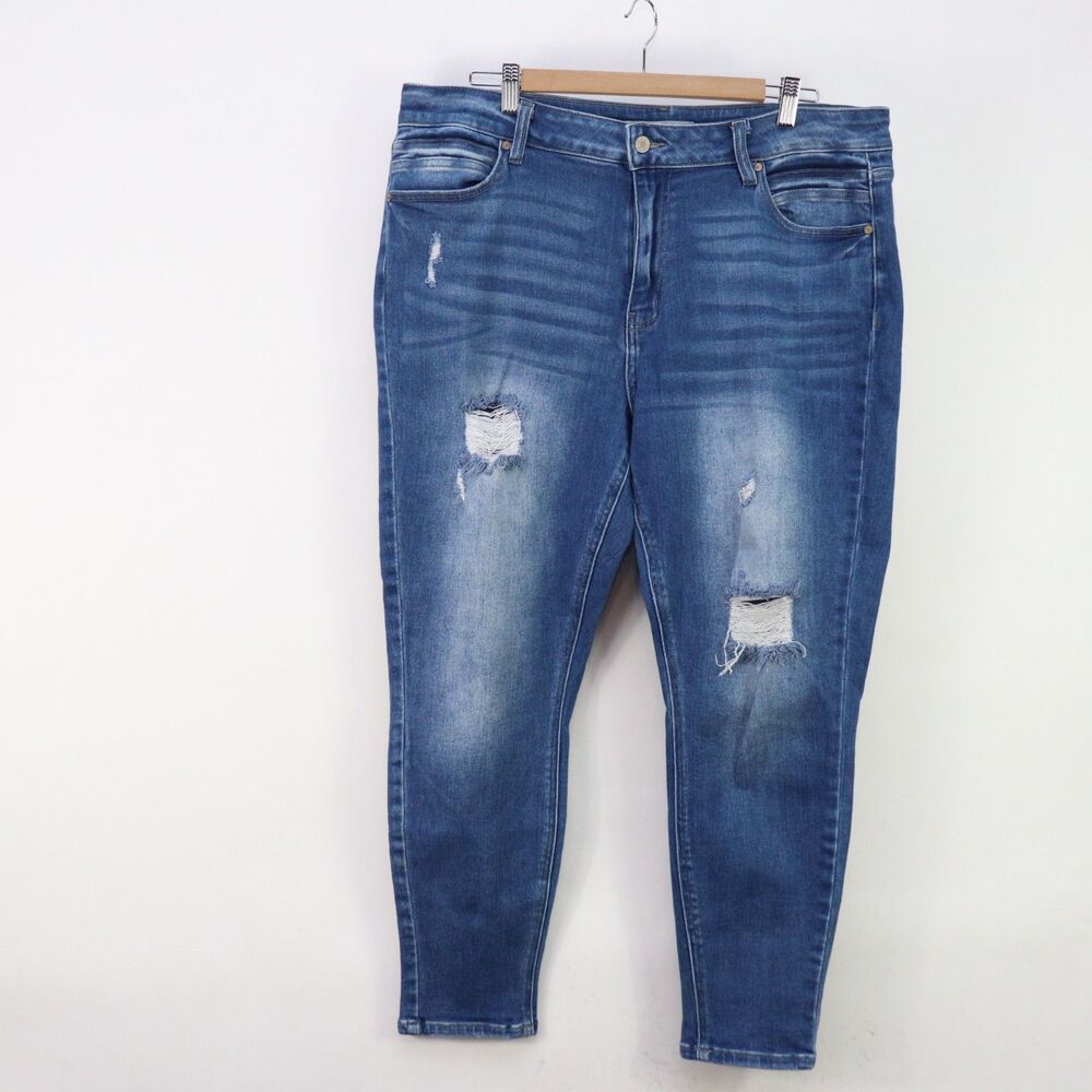 Kancan for Maurices Distressed Skinny Jeans size 18